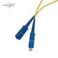 Cordón de remiendo de la fibra óptica de interior de SC / UPC 5m 2.0mm solo modo de una sola base